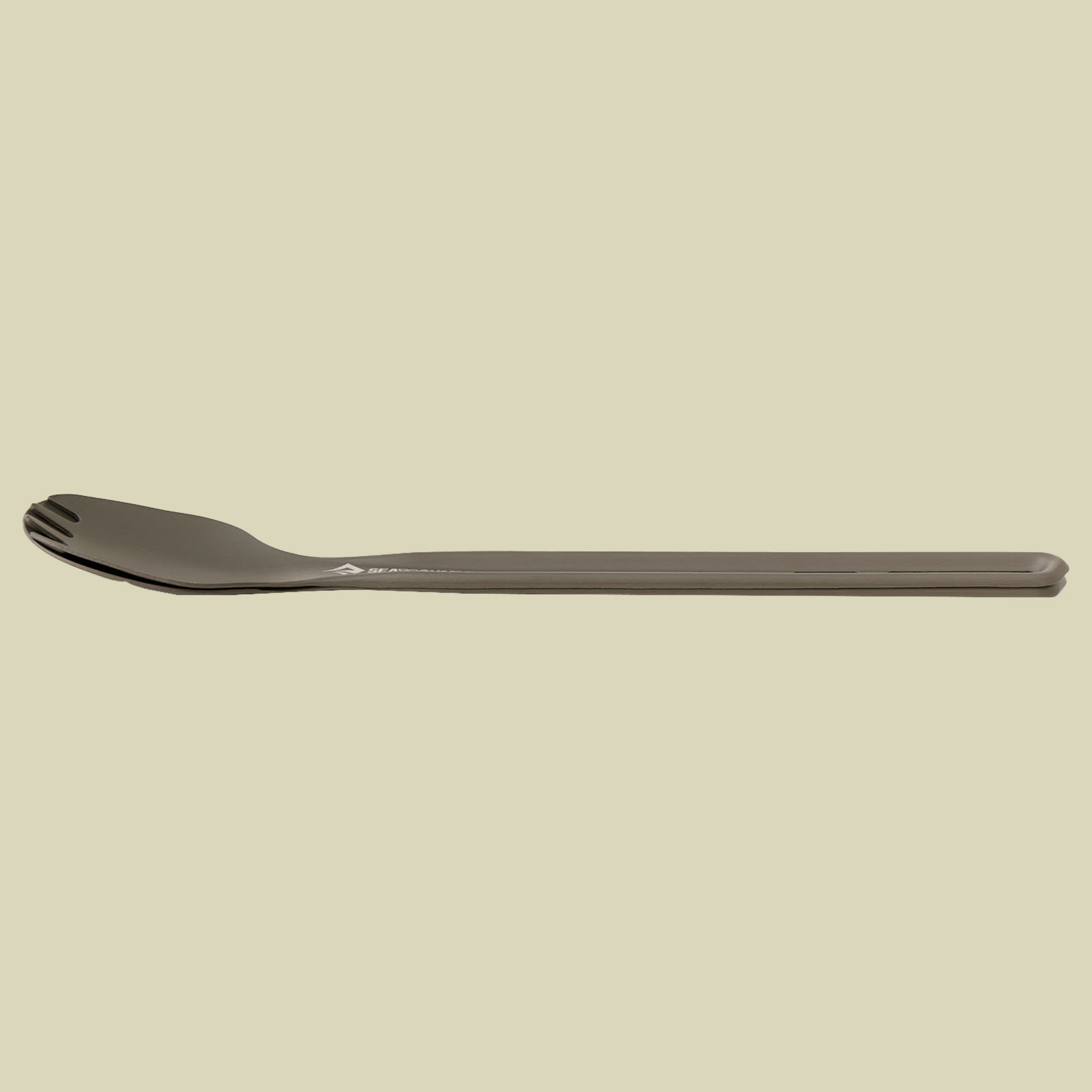 Frontier UL Cutlery Set - [2 Piece] Long Handle Spoon and Spork grau - aluminium hard anodised grey