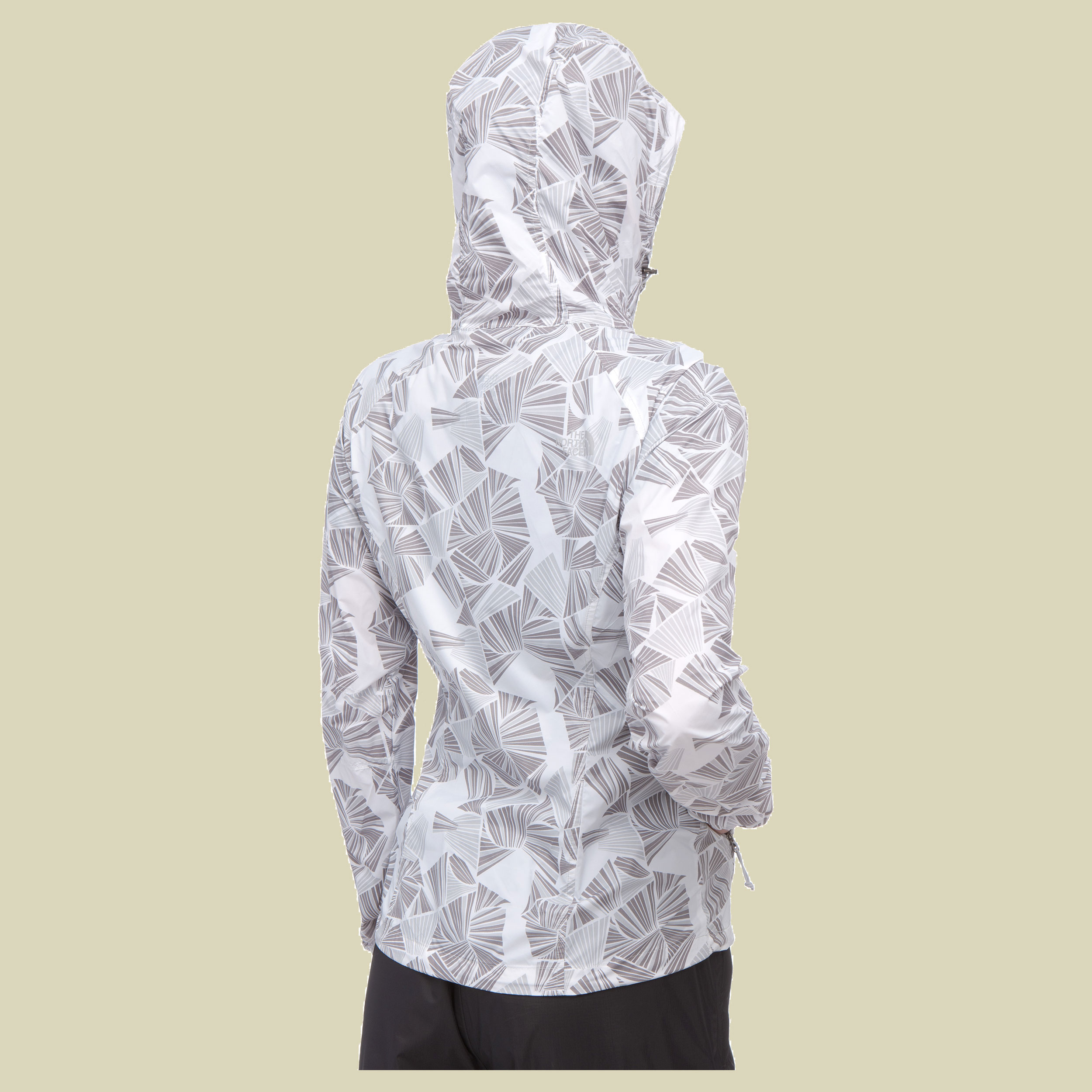 Flyweight Hoodie Women Größe XS Farbe high rise grey fan print