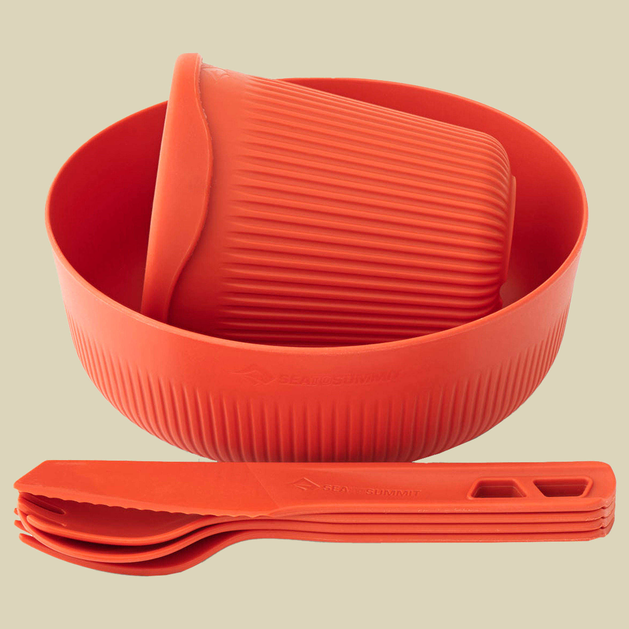 Passage Dinnerware Set [1P] 6 piece 1 Person orange - orange