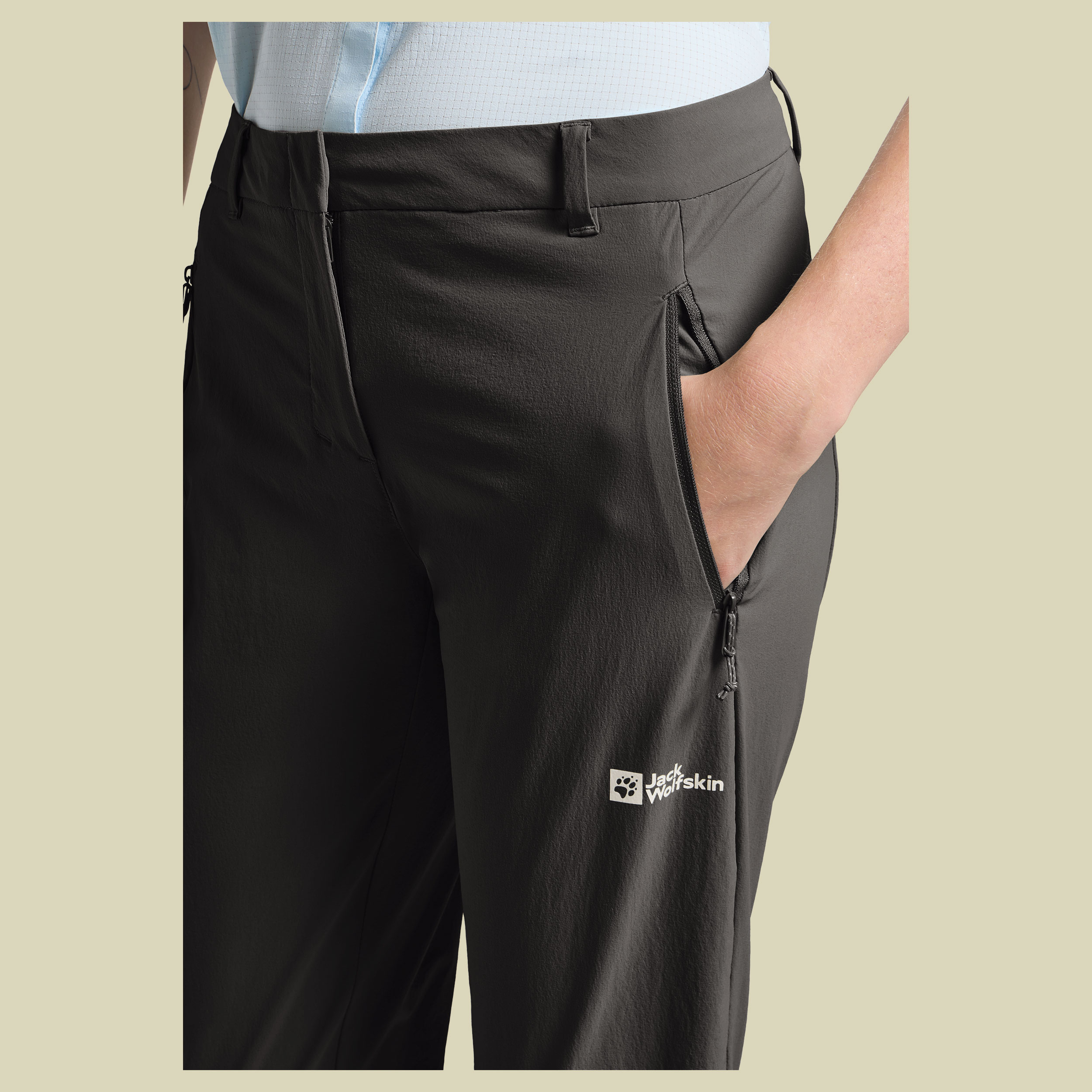 Hikeout Pants Women 44 schwarz - black