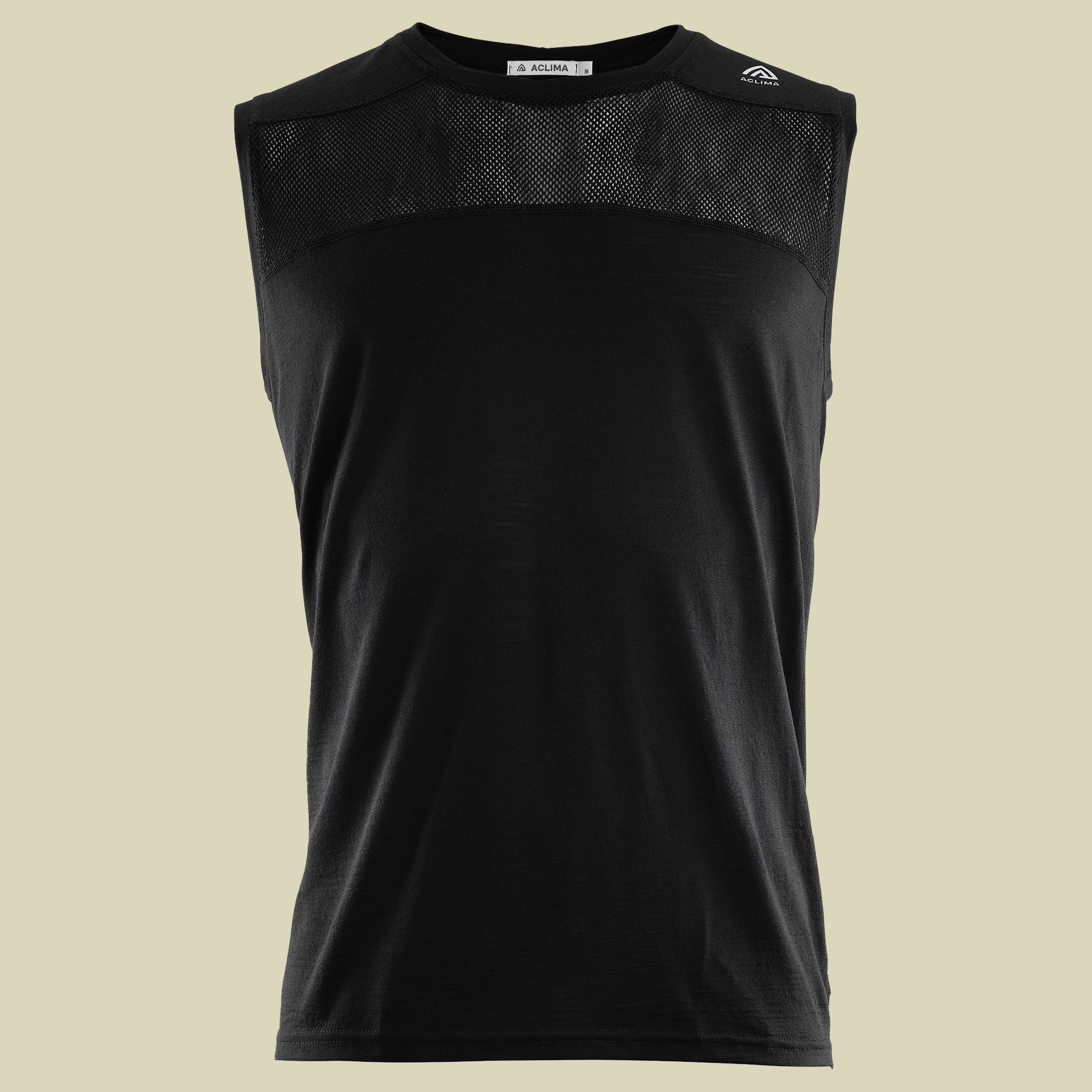 LightWool Sports Singlet Men Größe S Farbe jet black