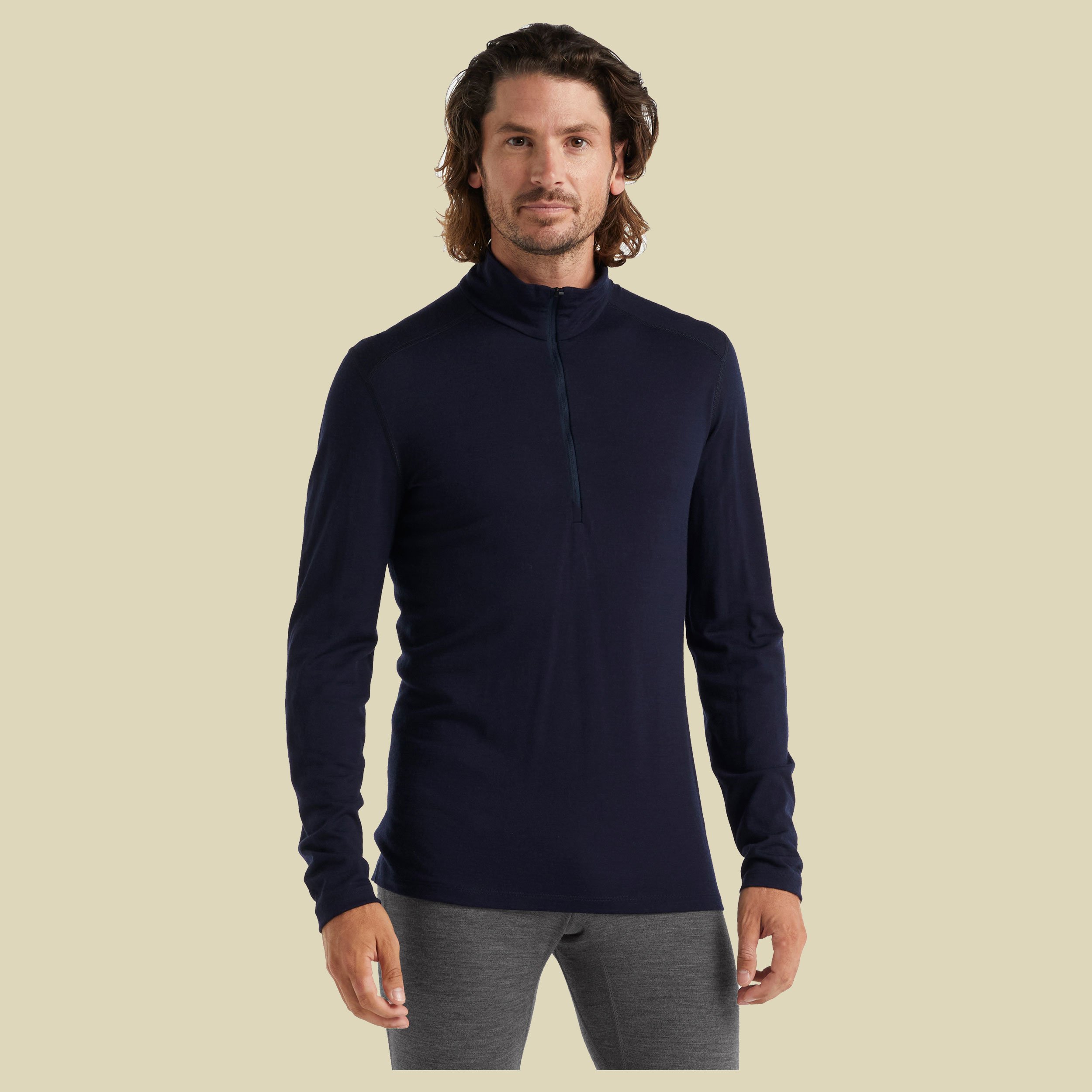 Oasis LS Half Zip Men 200 Größe M Farbe admiral