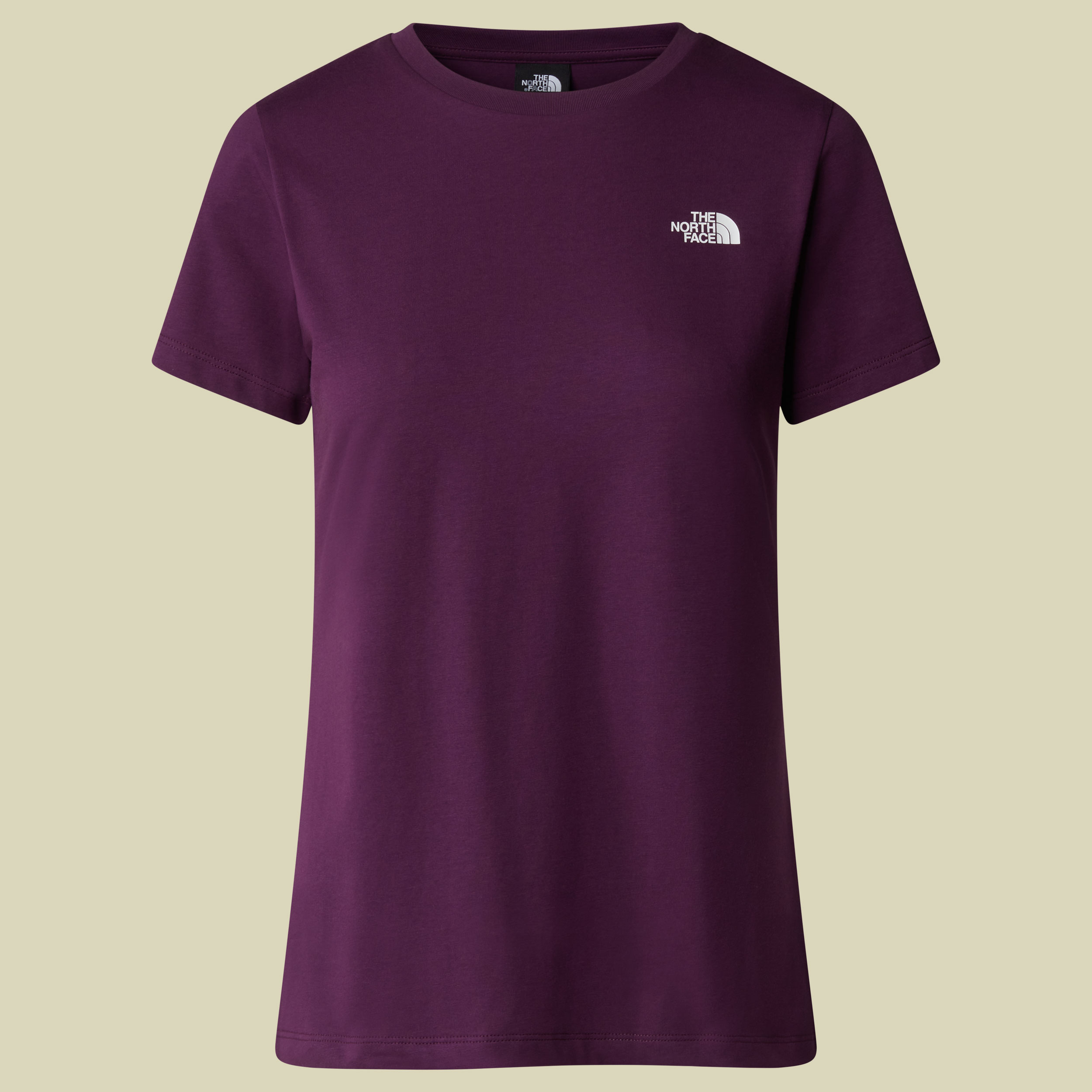 Women S/S Simple Dome Tee M lila - black currant purple