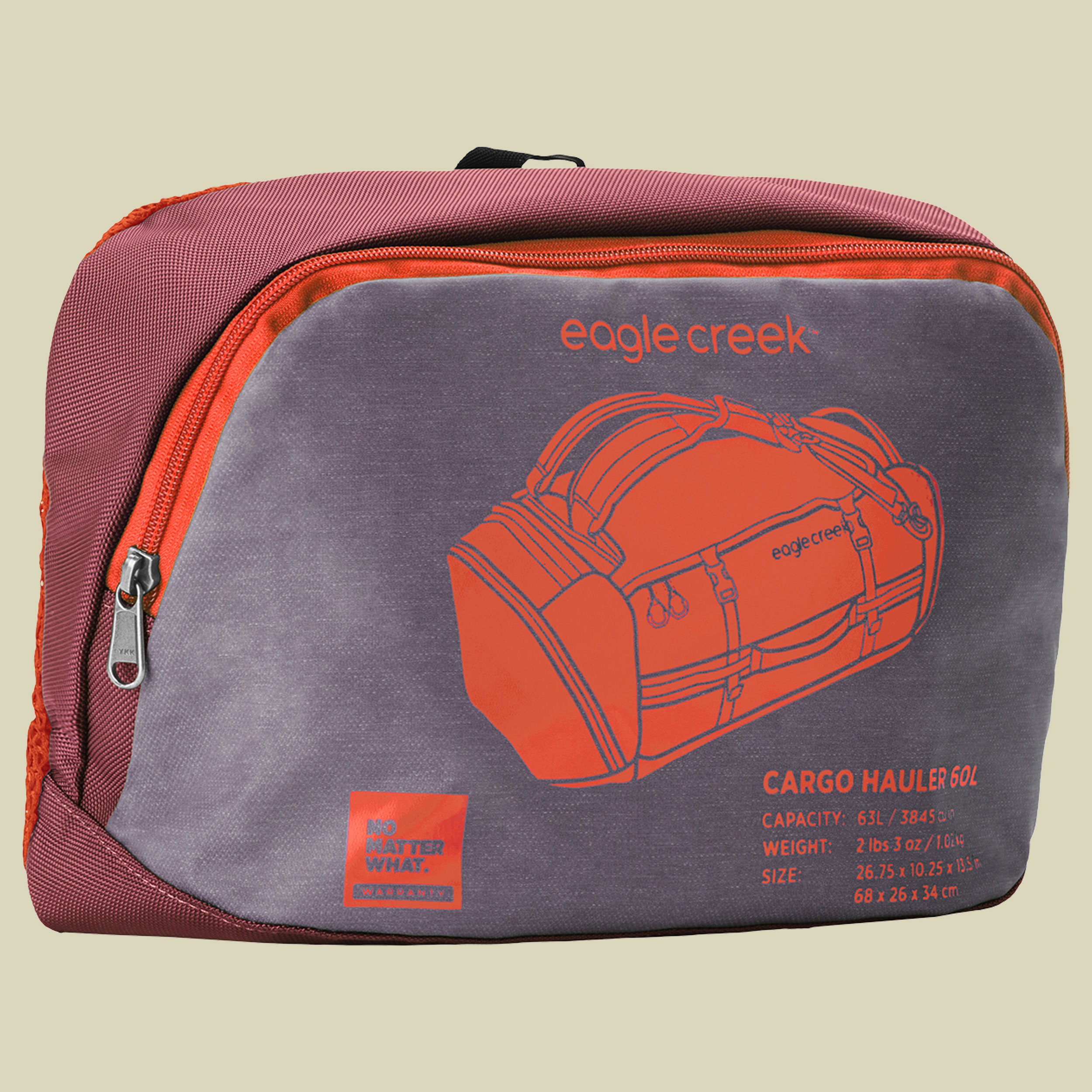 Cargo Hauler Duffel 60L rot 60 - Farbe currant