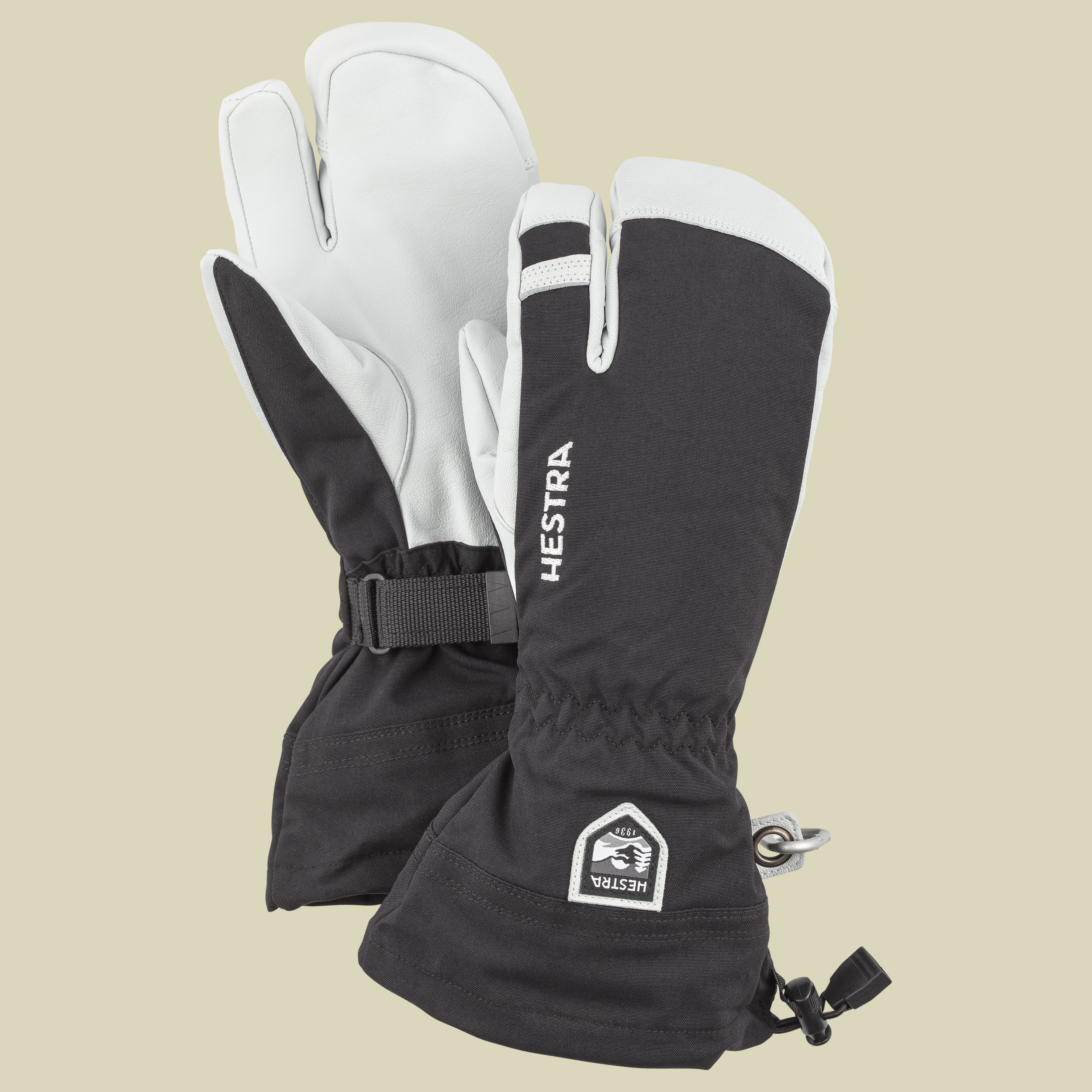 Army Leather Heli Ski 3-Finger Größe 9 Farbe black