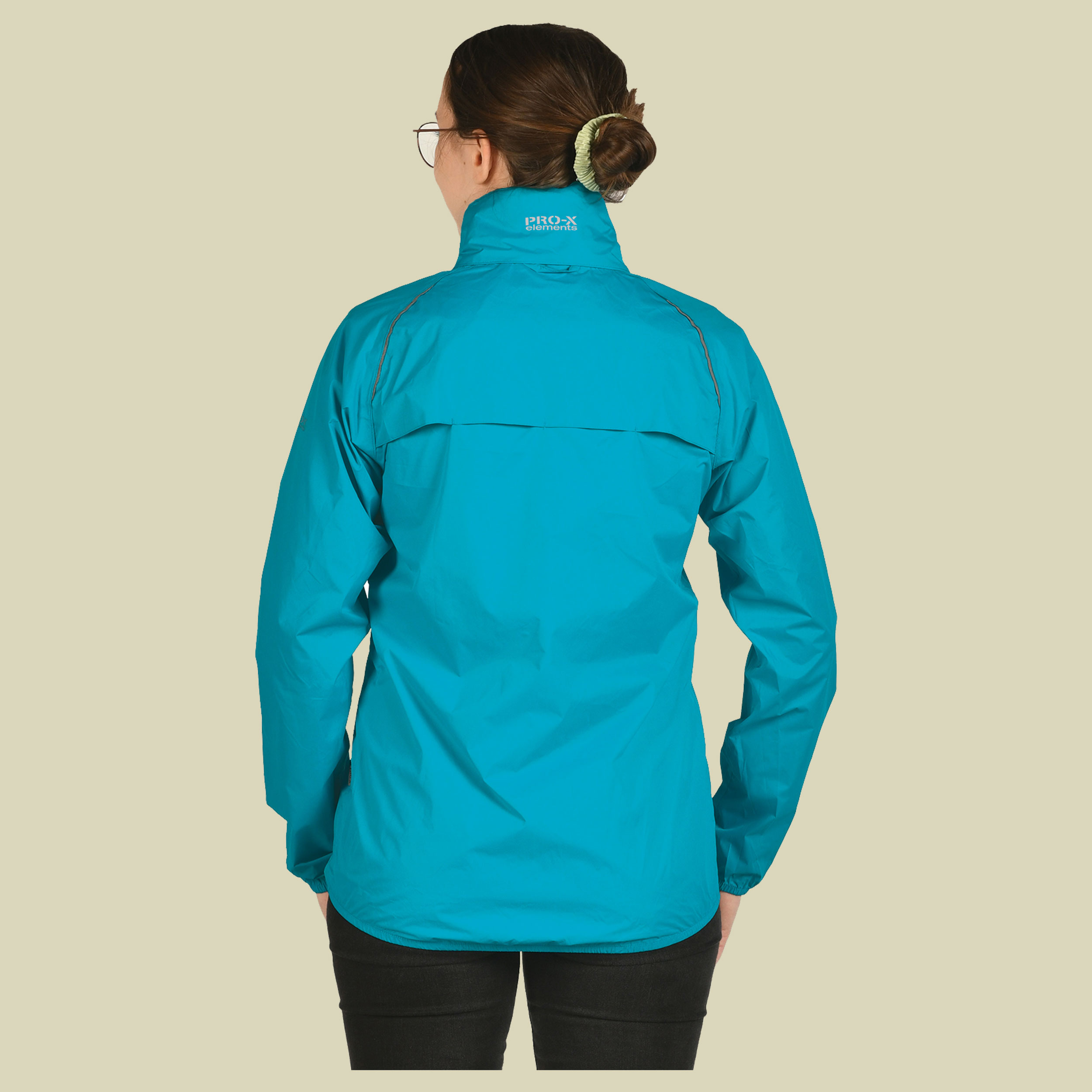 Regenjacke PACKable Women türkis 46 - neon türkis