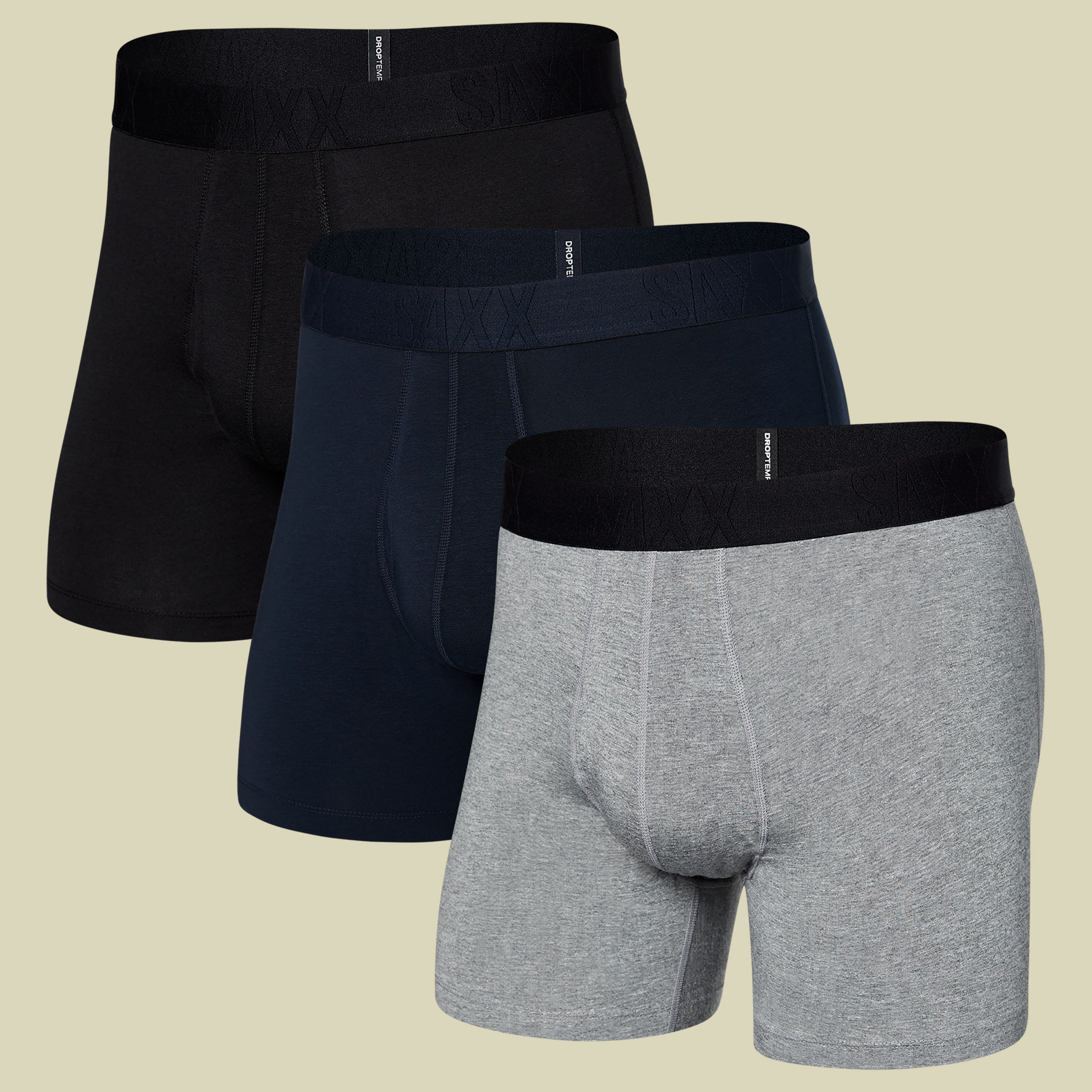 Droptemp Cooling Cotton Boxer Brief Fly 3-er Pck