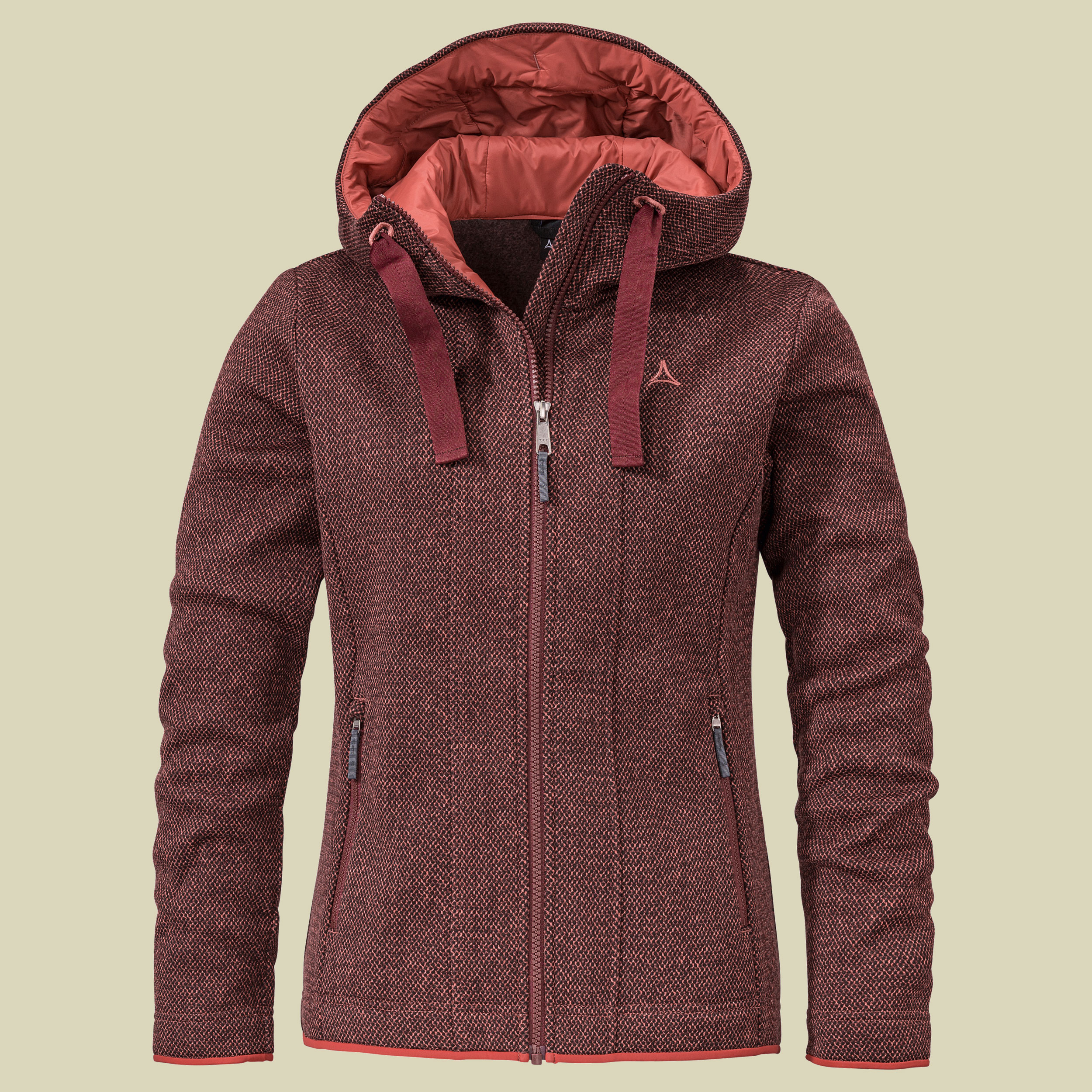 Fleece Hoody Aurora L Women Größe 40 Farbe burlwood