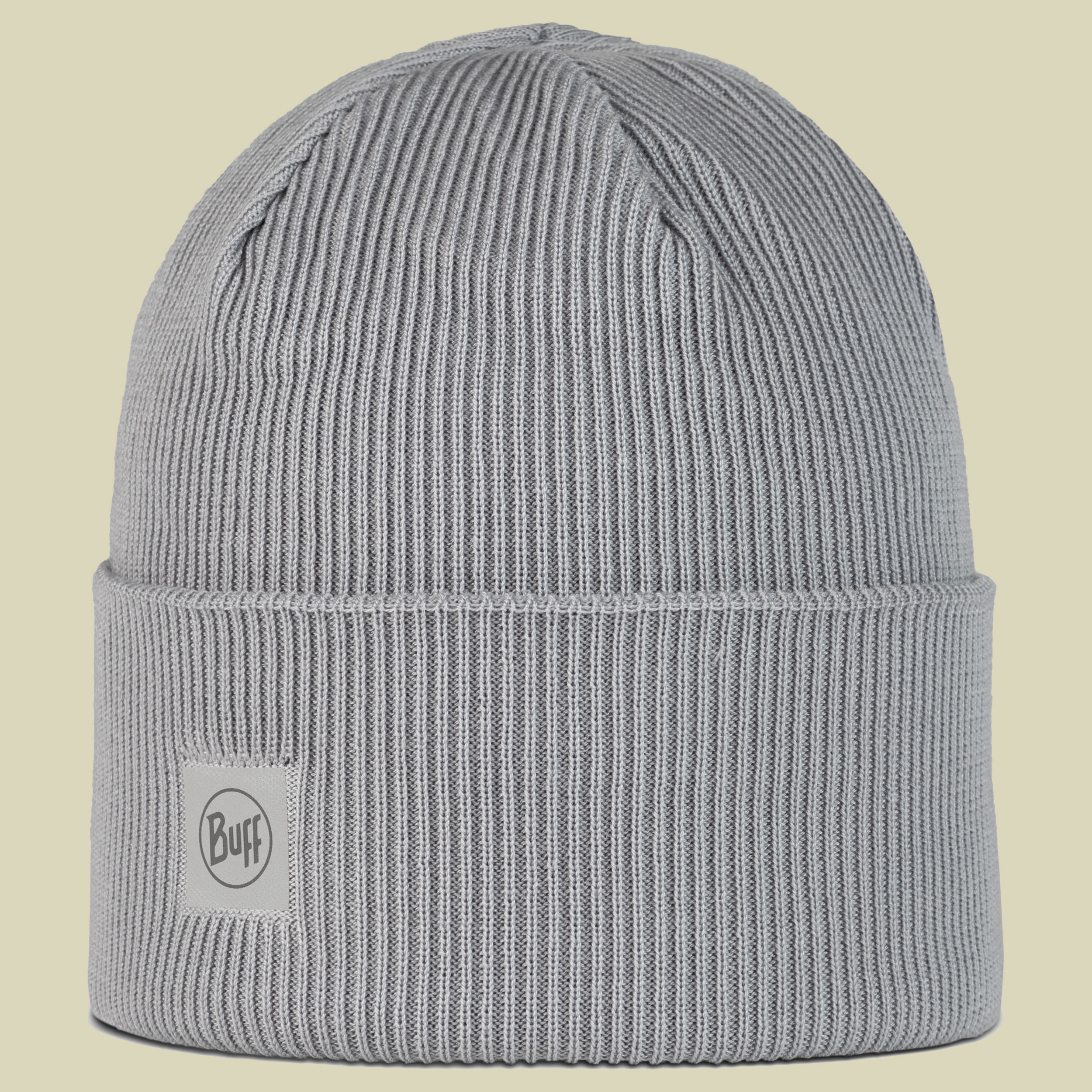 Crossknit Beanie grau one size - solid light grey